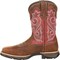 Durango Lady Rebel, Women's Composite Toe Western Work Boot, Briar Brown/Rusty Red, 9, DRD0220 DRD0220 - alternate 6